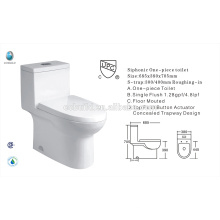 CB-9518 China exporter UPC Single flush bathroom new design American toilet